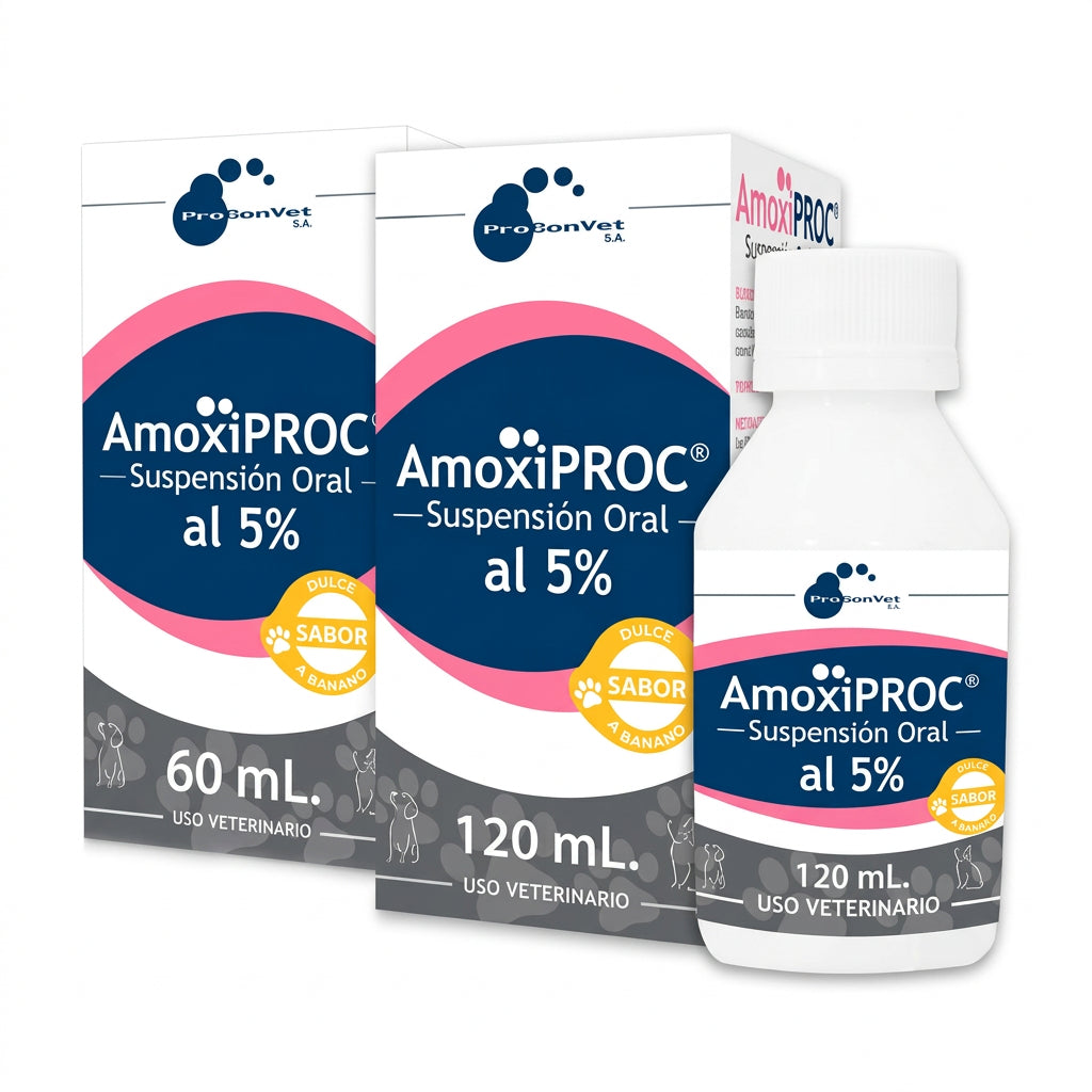 Amoxiproc 120 ml Perros y Gatos (Suspensión Oral)