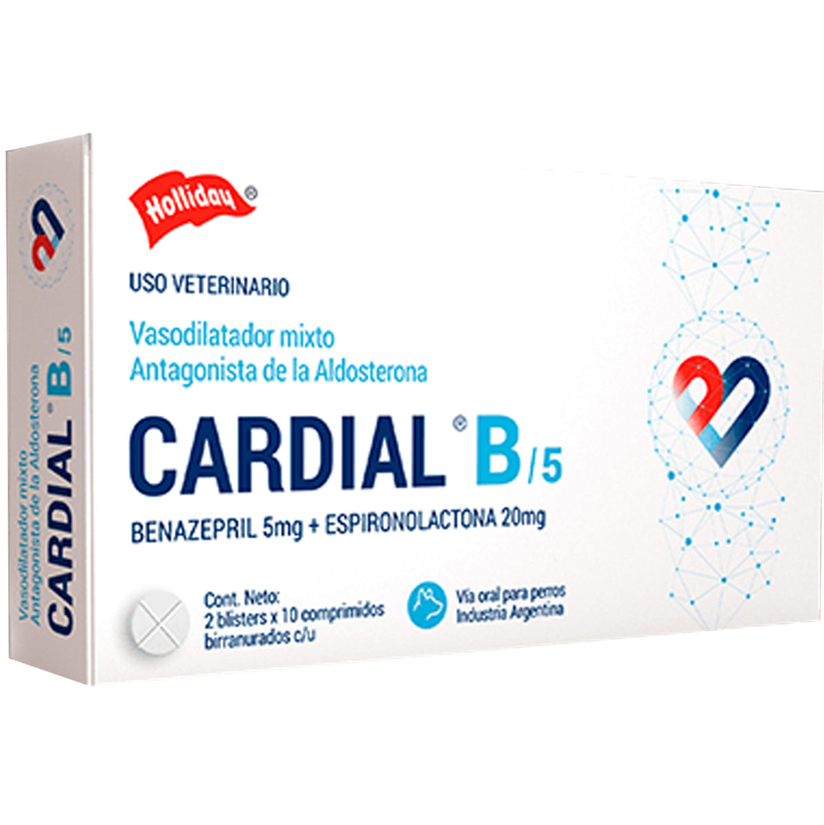 CARDIAL 5 mg x 20 Comprimidos