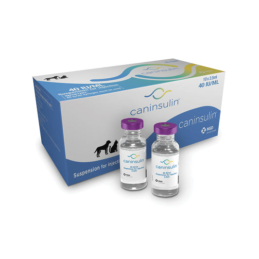 Caninsulin es un tratamiento de diabetes en perros y gatos con insulina porcina de acción intermedia para controlar la glucosa y mejorar su calidad de vida.