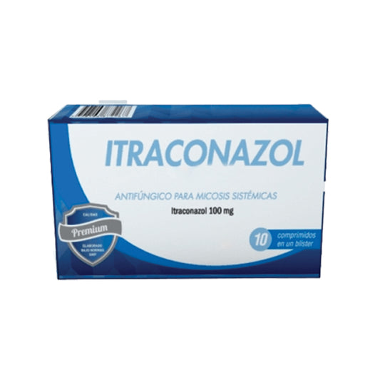 Itraconazol 100 mg es el tratamiento para hongos en perros y gatos que elimina infecciones dérmicas y sistémicas con acción prolongada y alta tolerancia.