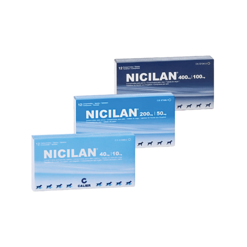 Nicilan es el tratamiento antibiótico para perros y gatos eficaz contra infecciones resistentes. Combina amoxicilina y ácido clavulánico en varias dosis.