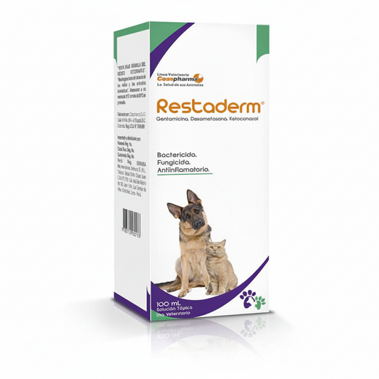 Restaderm Solución Tópica Spray 100 mL – Tratamiento Dermatológico para Mascotas